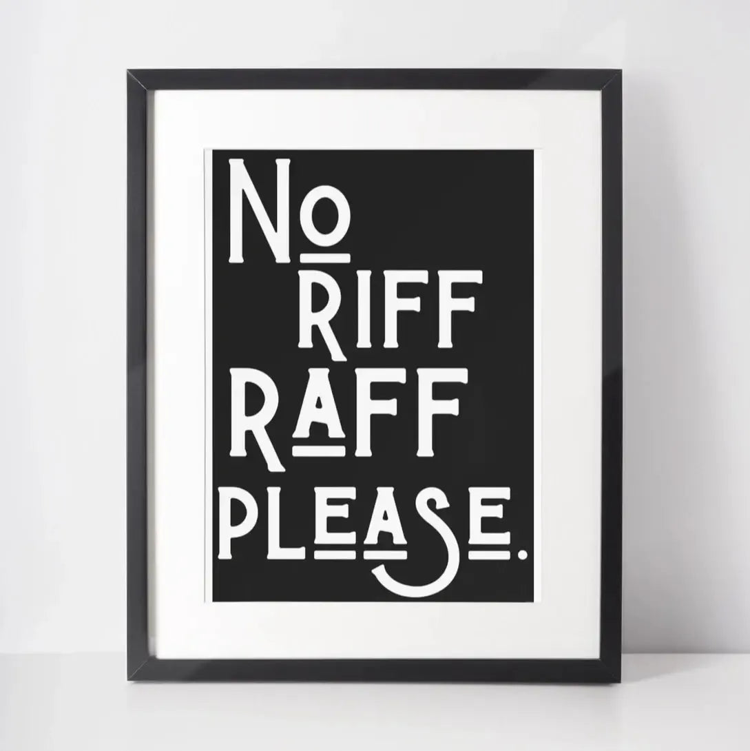 Blue Iris "Riff Raff" Print-Breda's Gift Shop