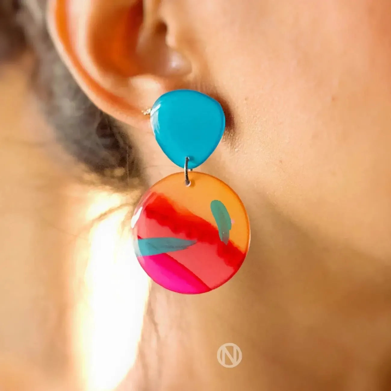 Naoi Sunset Surf Statement Earrings-Breda's Gift Shop