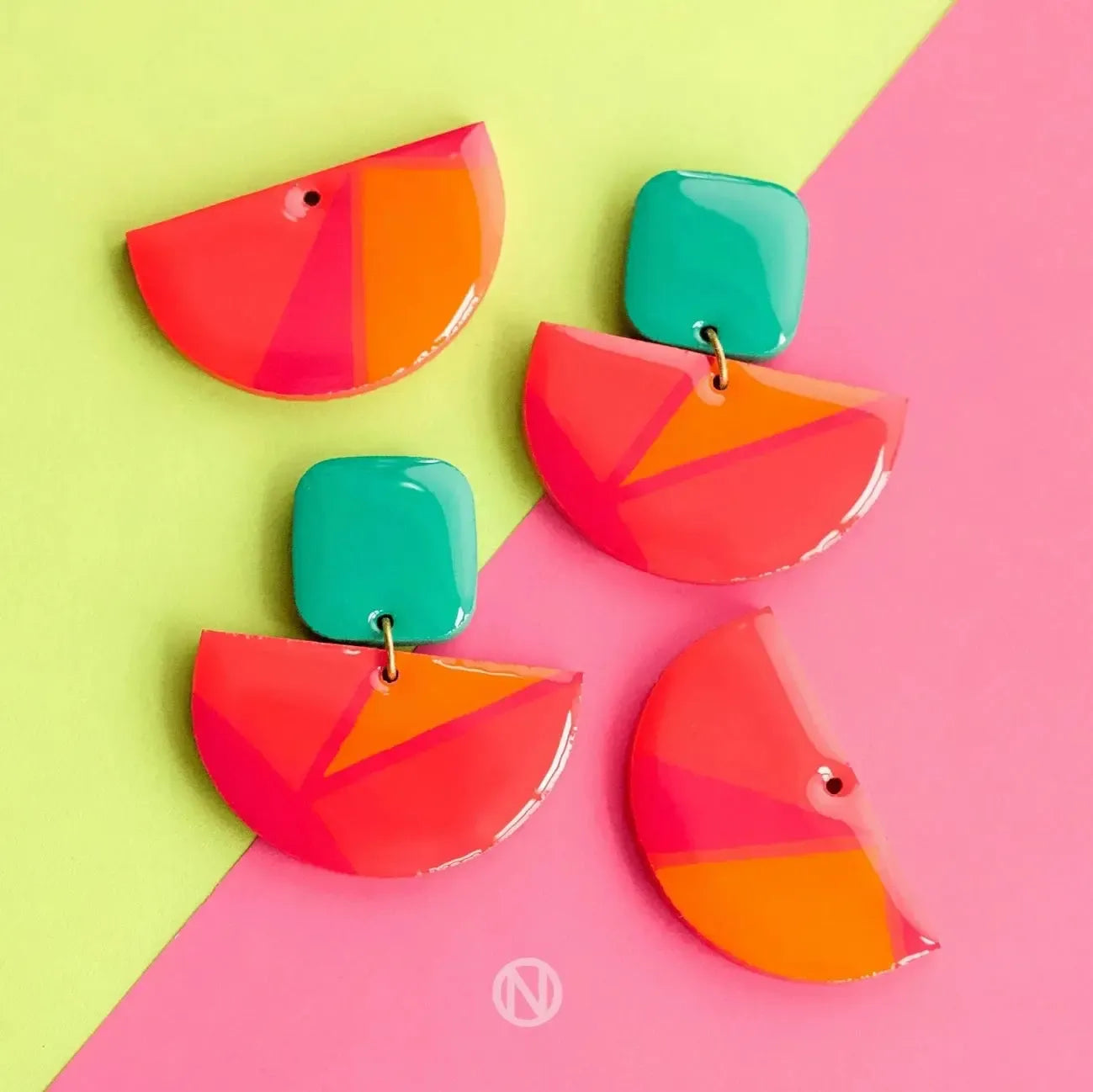 Naoi Vivid Statement Earrings-Breda's Gift Shop