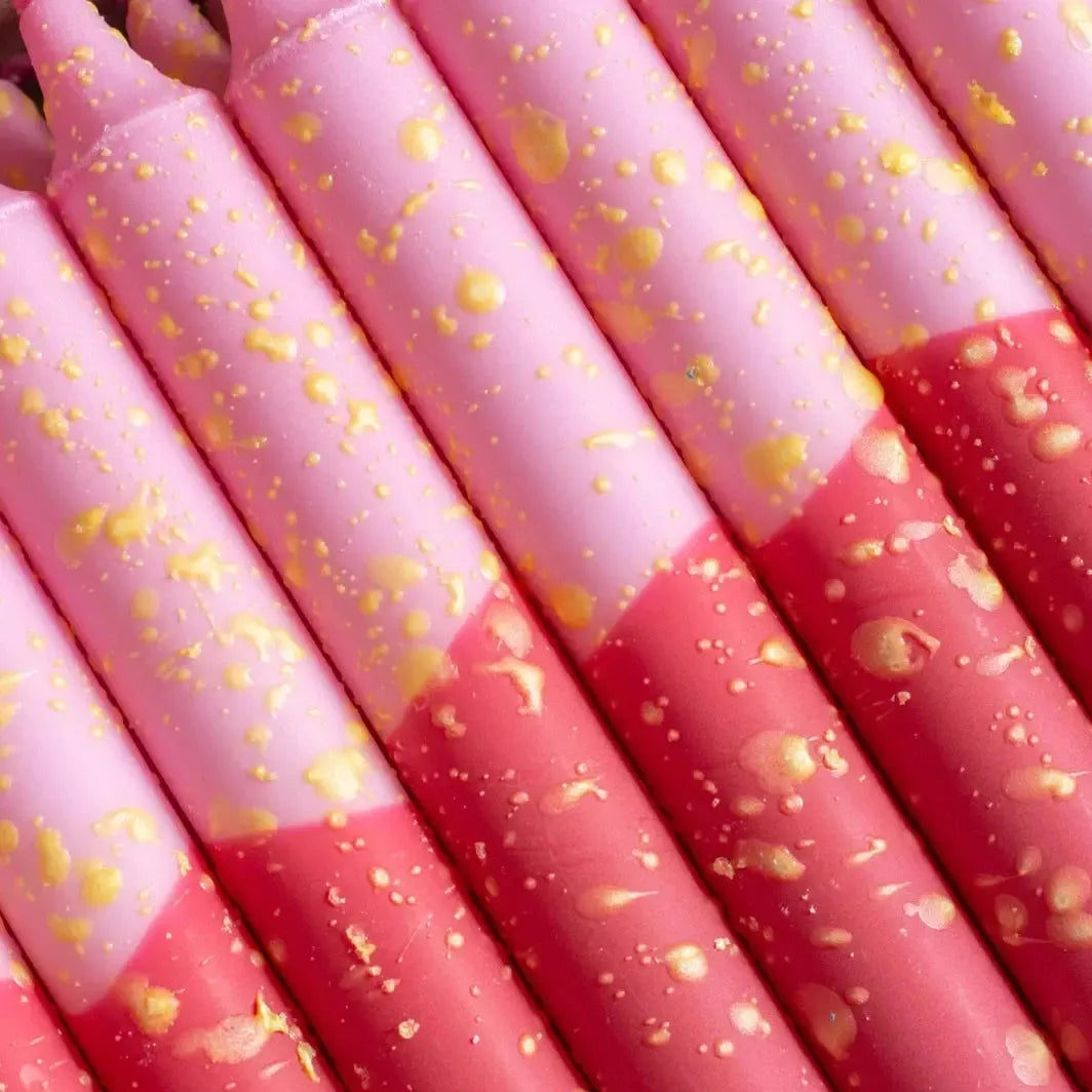 Pink & Fuchsia Tapered Candle-Breda's Gift Shop