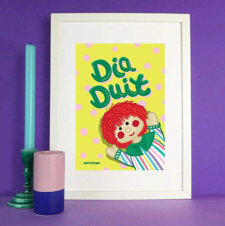 A Bosco print with the phrase Die Dust