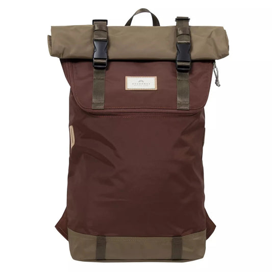 Doughnut Messenger Backpack - Maroon & Khaki