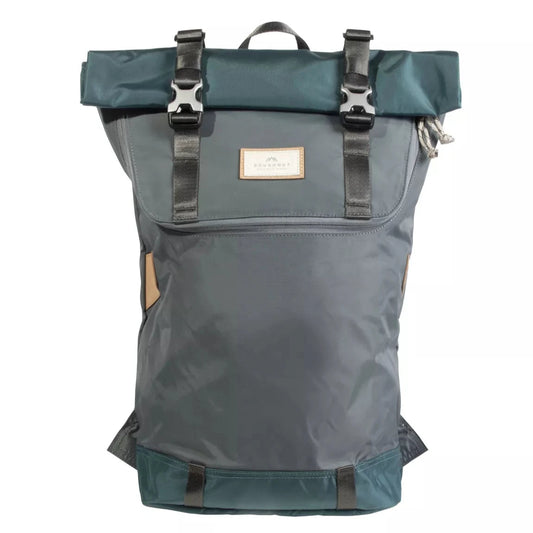 Doughnut Messenger Backpack - Charcoal & Teal