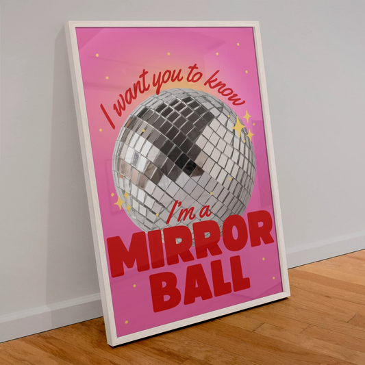 Blue Iris "Mirror Ball" Print