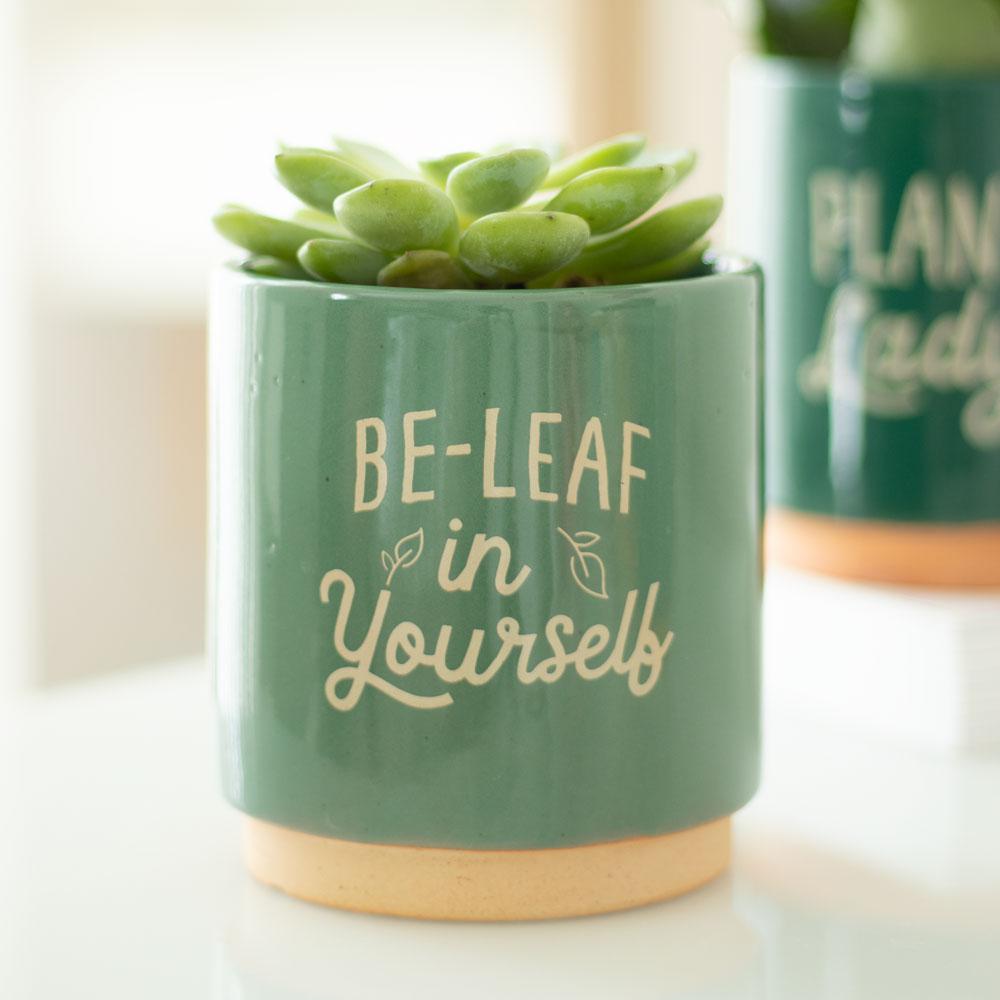 Be-Leaf in Yourself Plant Pot-Breda's Gift Shop