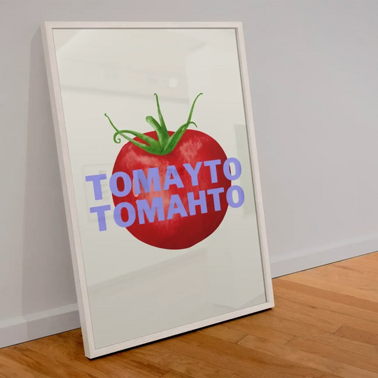 Blue Iris Tomayto/Tomahto Print-Breda's Gift Shop