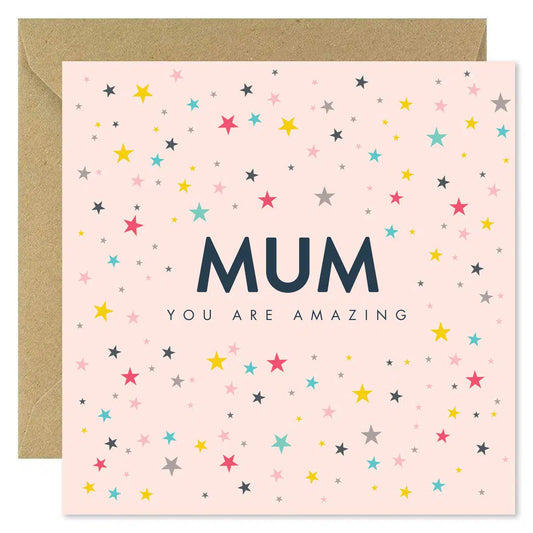 Bold Bunny "Amazing Mum" Greeting Card-Breda's Gift Shop