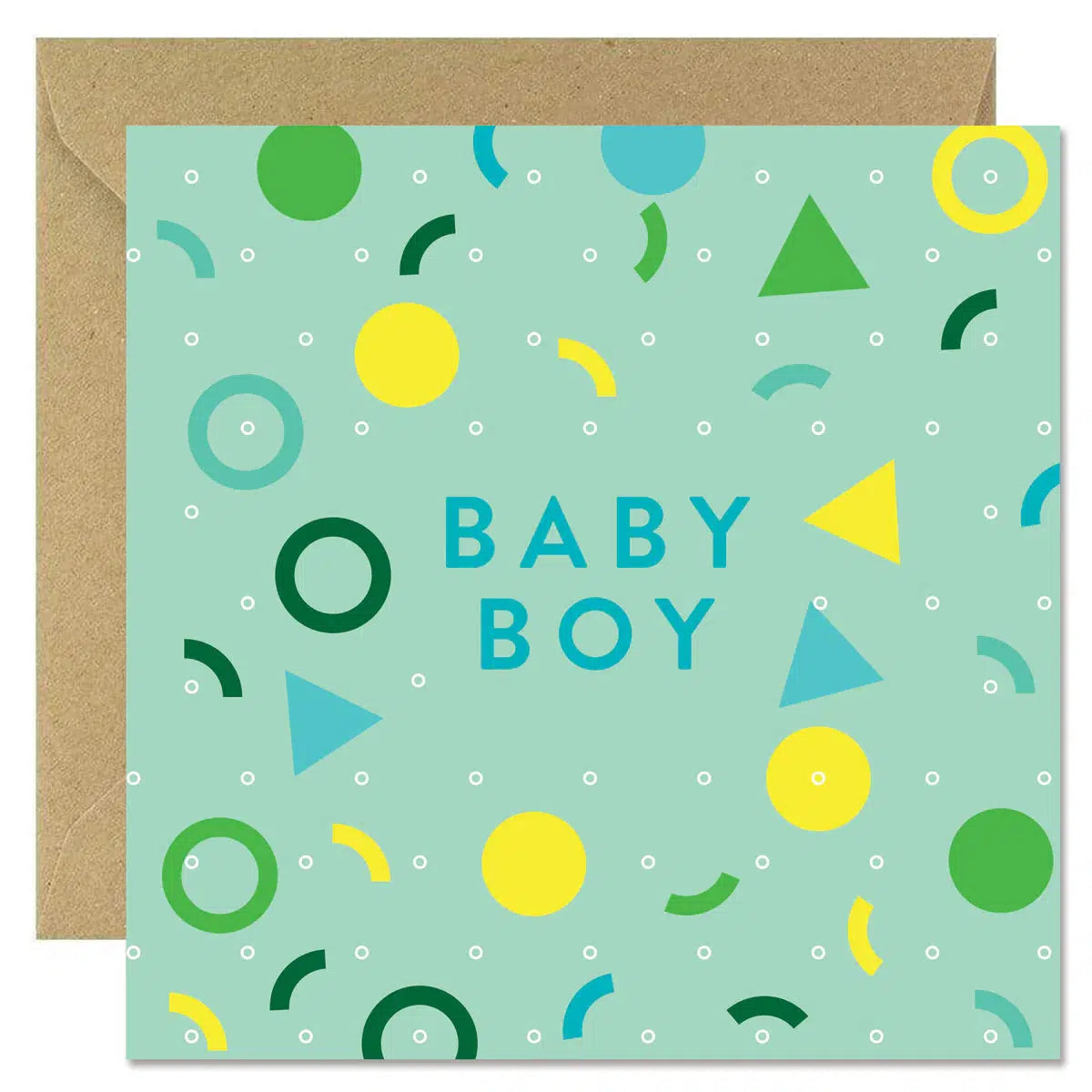Bold Bunny Baby Boy Greeting Card-Breda's Gift Shop
