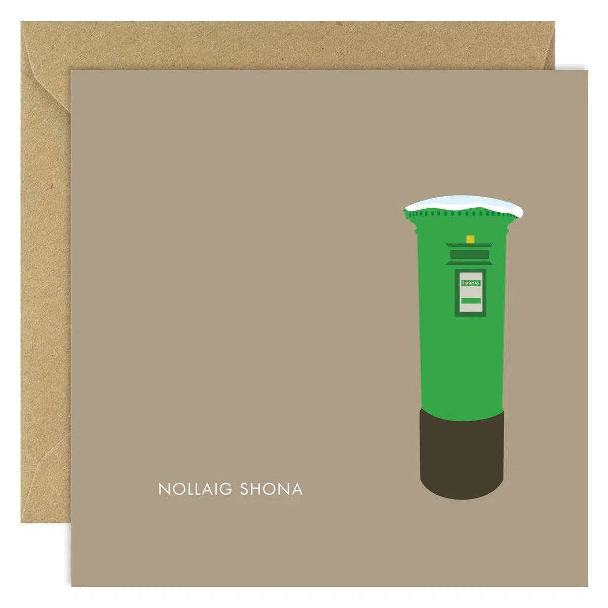 Bold Bunny ‘Nollaig Shona’ Christmas Greeting Card-Breda's Gift Shop