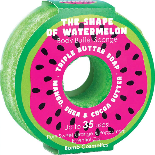 Bomb Cosmetics Shape of Watermelon Buffer Sponge-Breda's Gift Shop