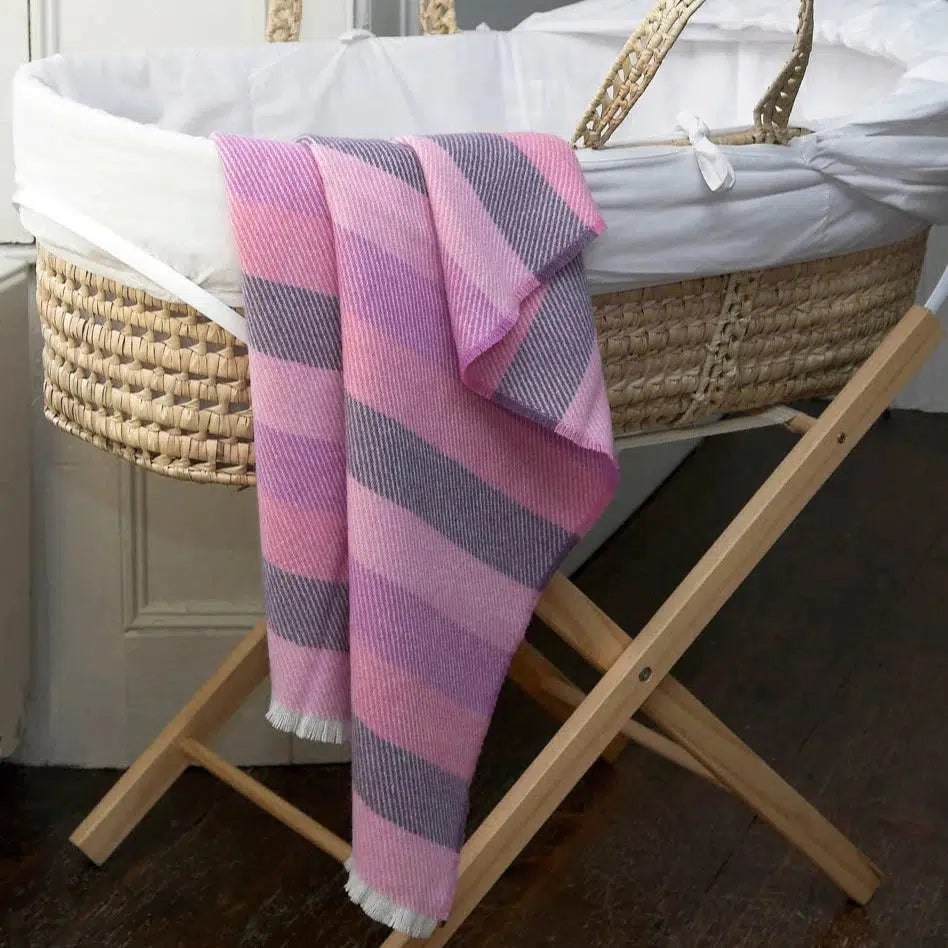 Cushendale Lambswool Baby Blanket - Pink-Breda's Gift Shop