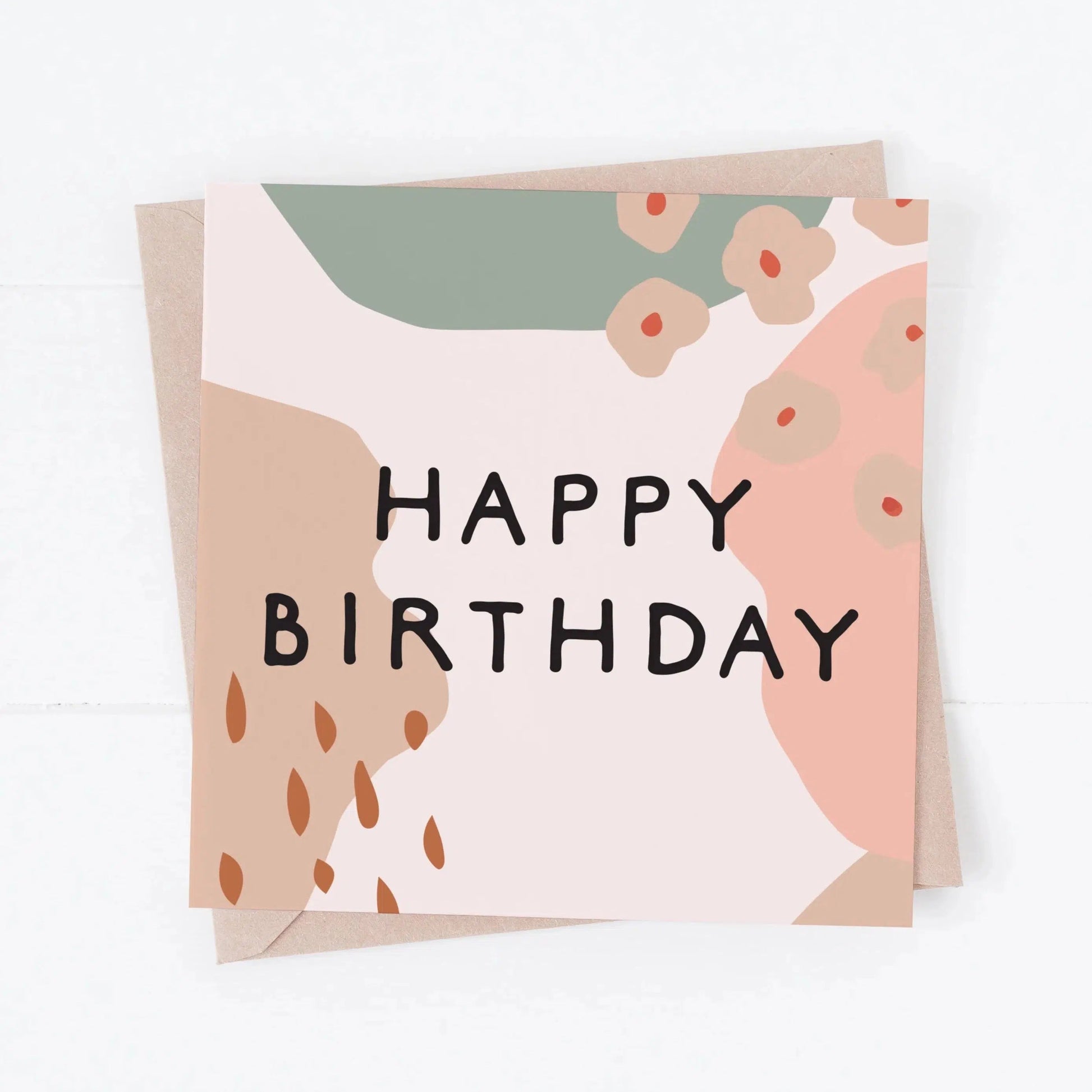 Folk & Nest Boho Birthday Greeting Card-Breda's Gift Shop