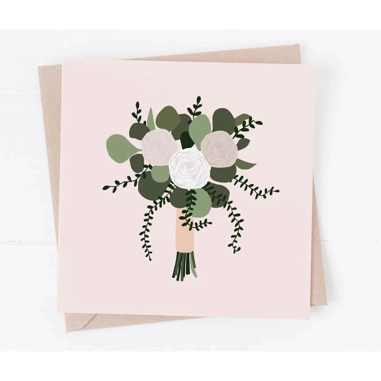 Folk & Nest Bouquet Greeting Card-Breda's Gift Shop