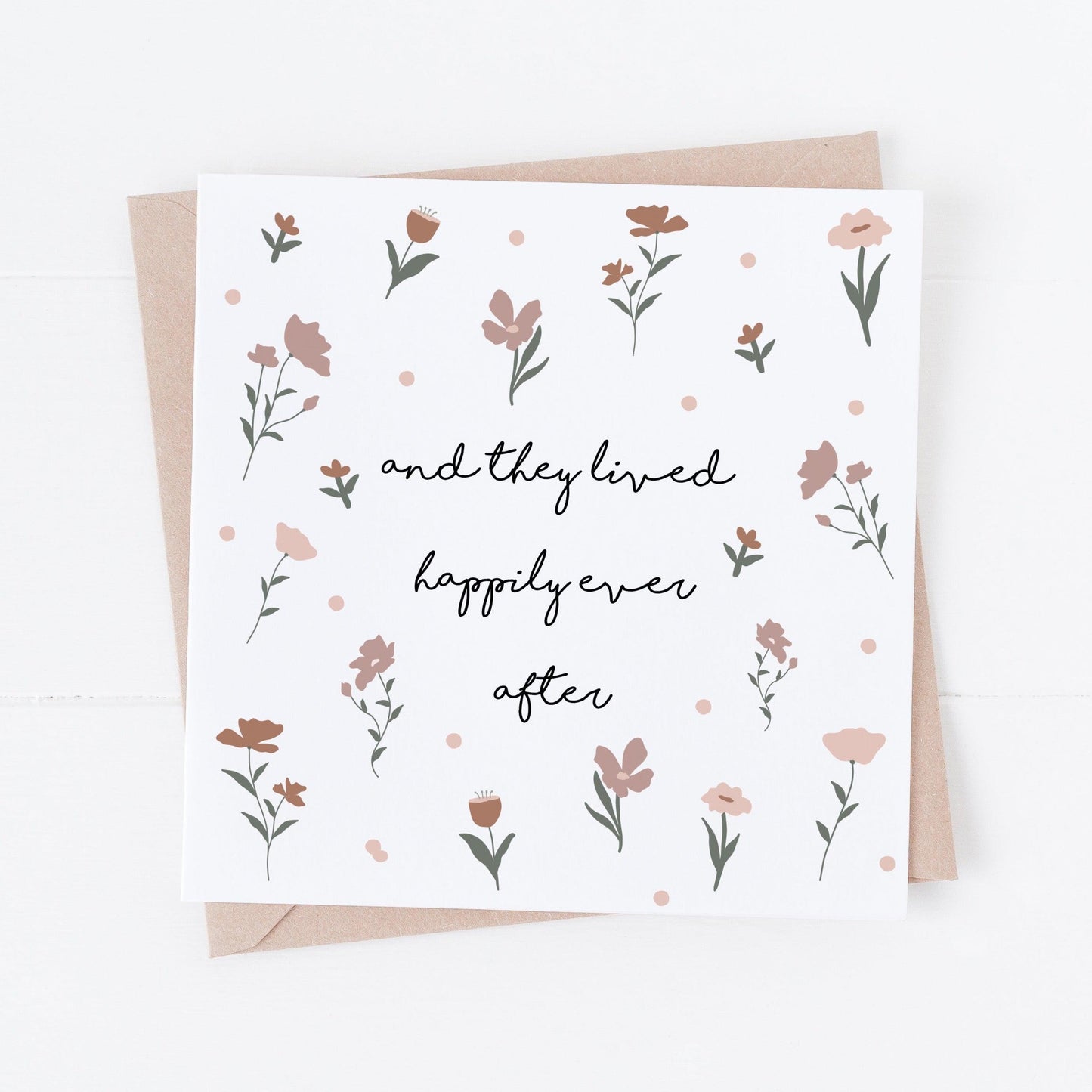 Folk & Nest Happily Ever After Greeting Card-Breda's Gift Shop