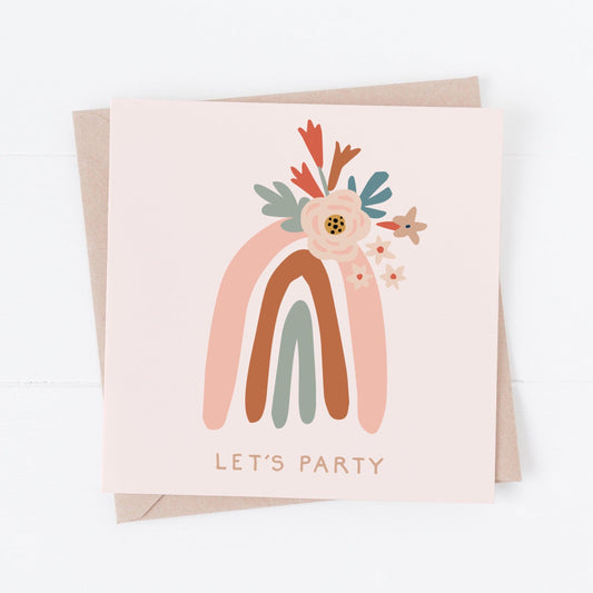 Folk & Nest Let's Party Greeting Card-Breda's Gift Shop