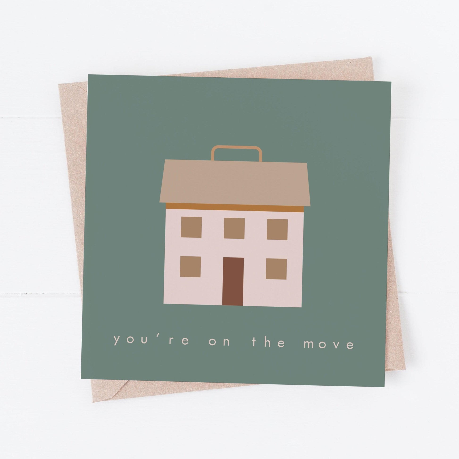 Folk & Nest On The Move Greeting Card-Breda's Gift Shop