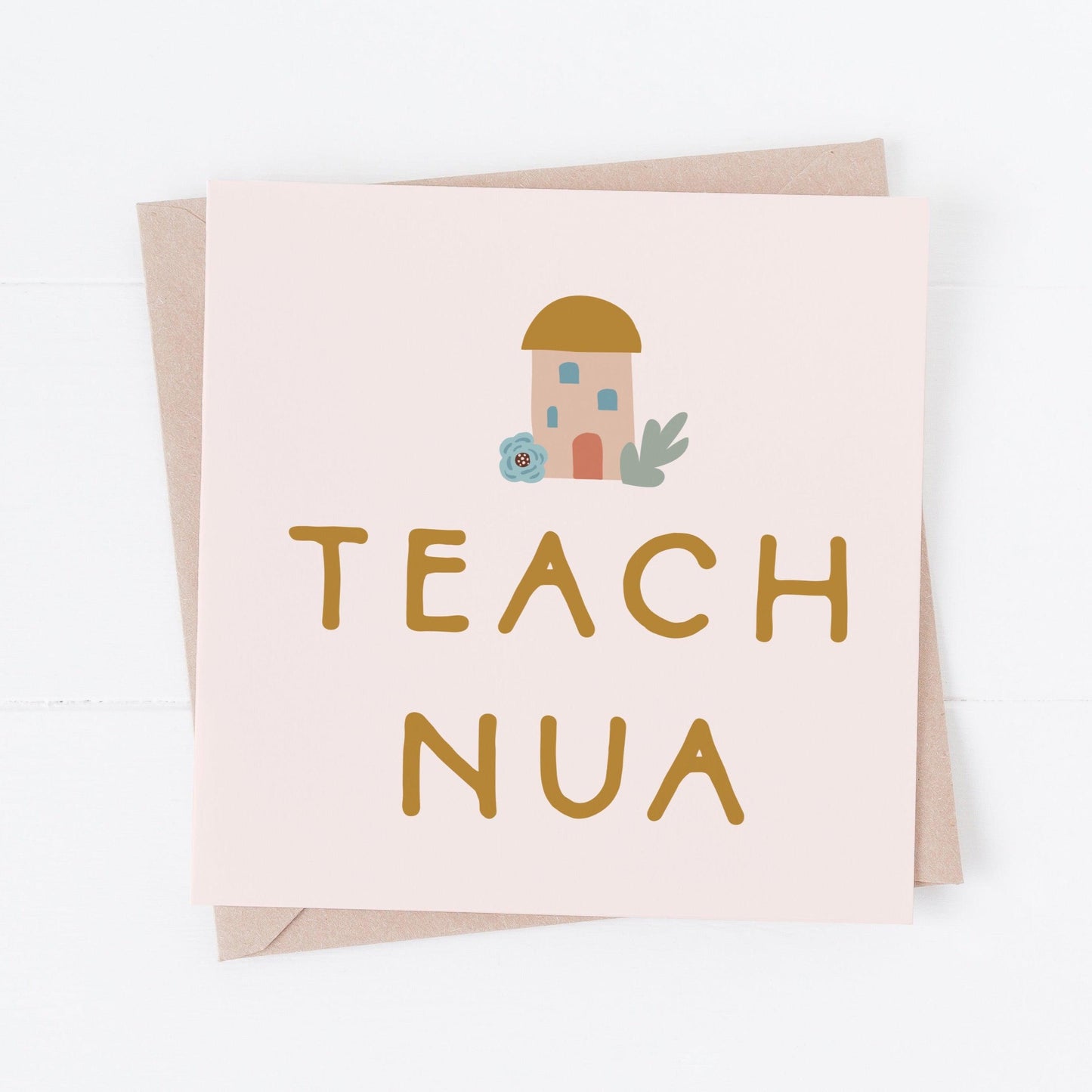 Folk & Nest Teach Nua Greeting Card-Breda's Gift Shop