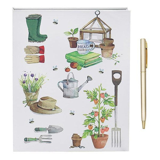 Green Fingers Garden Notebook & Pen-Breda's Gift Shop