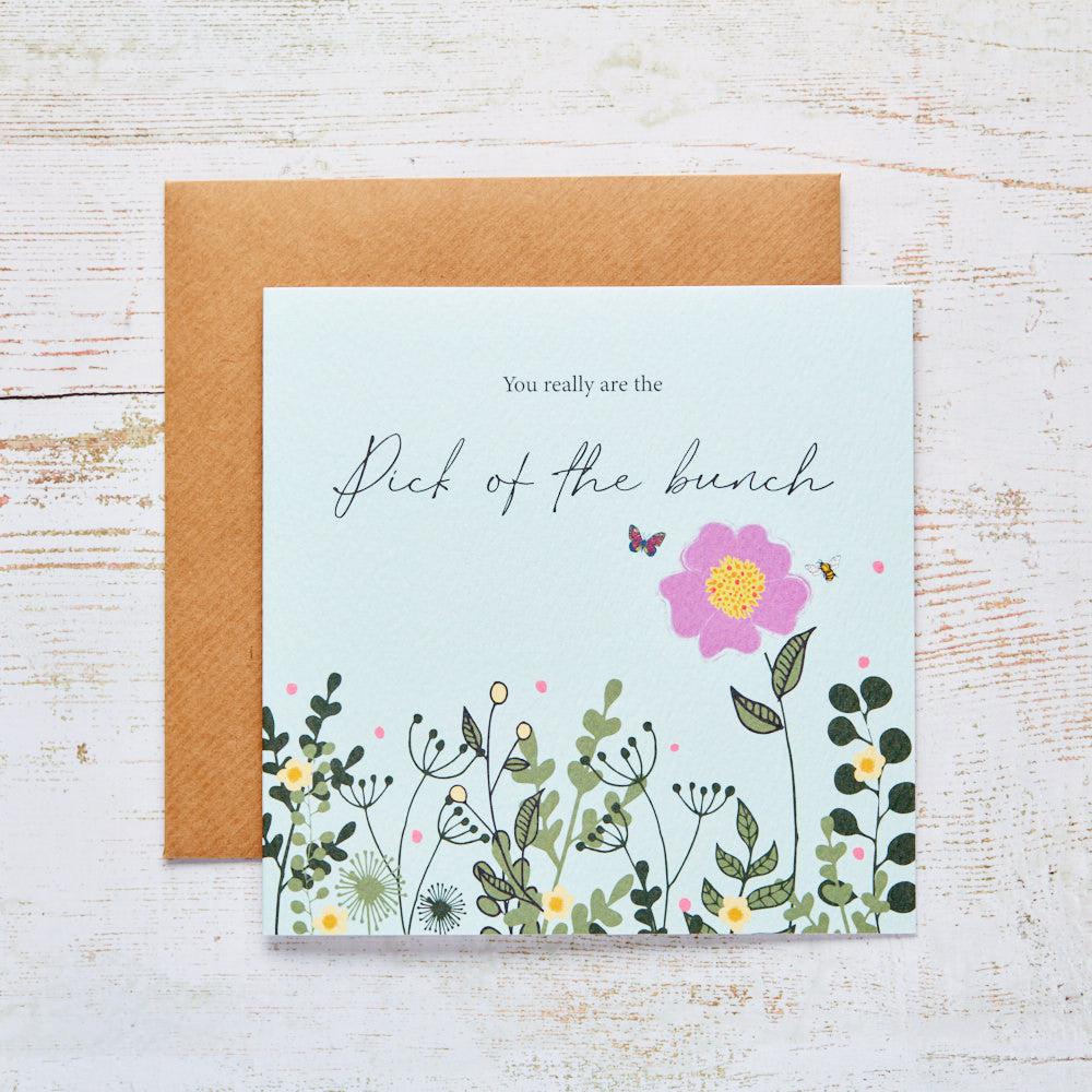 Greeting Card: All Occasions “You Really Are The Pick Of The Bunch “-Breda's Gift Shop