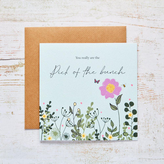 Greeting Card: All Occasions “You Really Are The Pick Of The Bunch “-Breda's Gift Shop