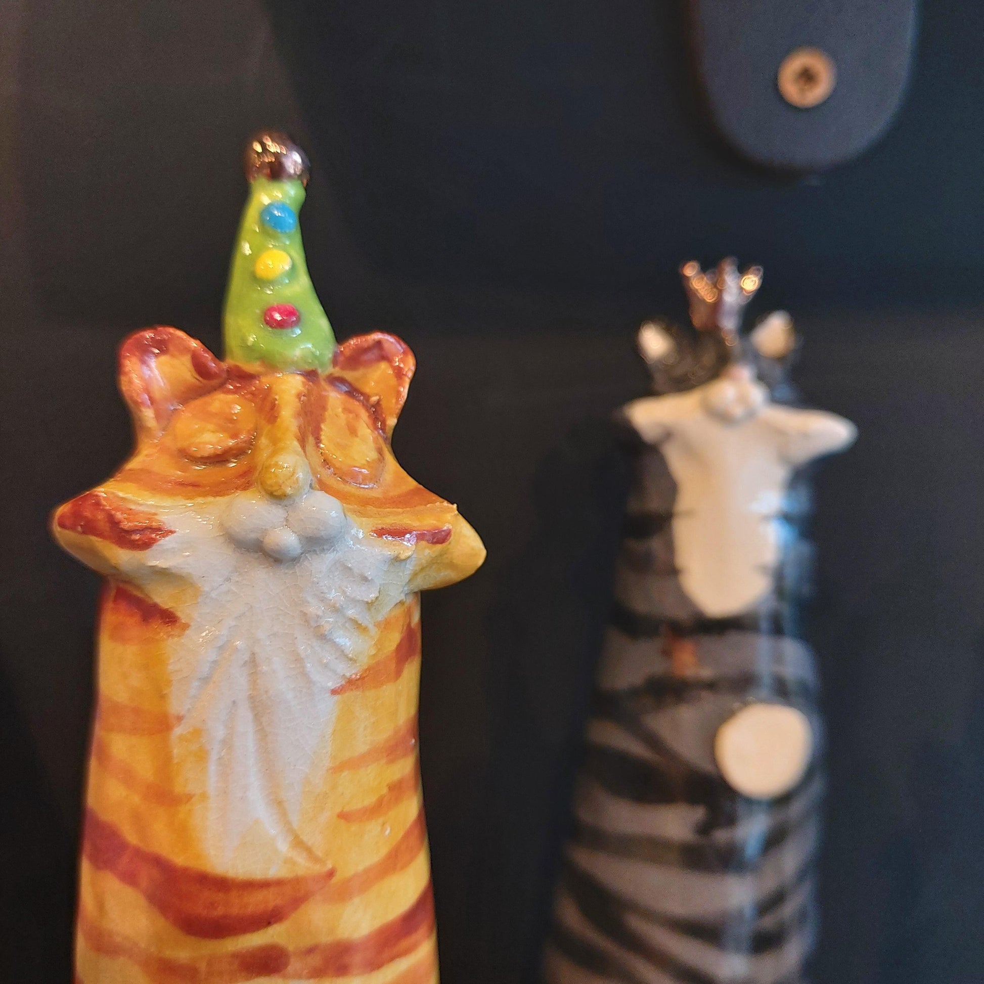 Joanne Robey Ceramics Ginger Party Cat-Breda's Gift Shop