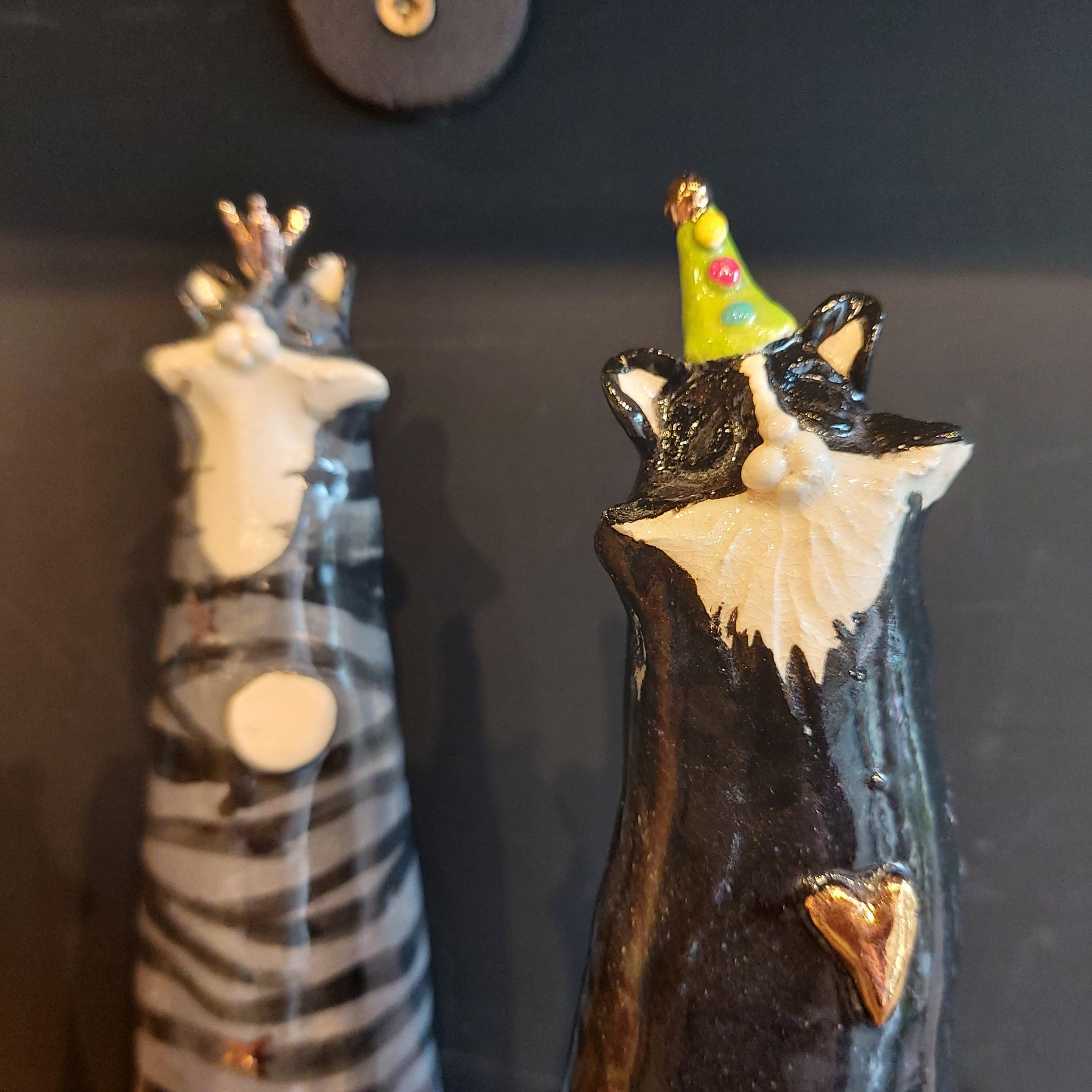 Joanne Robey Ceramics Grey Cat-Breda's Gift Shop