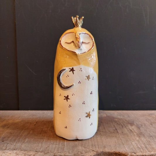 Joanne Robey Ceramics w/Moon Owl-Breda's Gift Shop