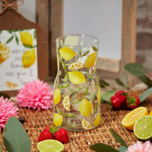 Lemon Design Glass Carafe-Breda's Gift Shop