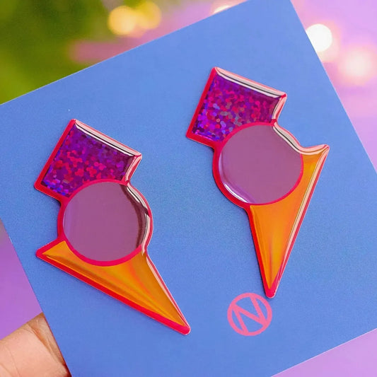 Naoi Geometric Statement Stud Earrings-Breda's Gift Shop