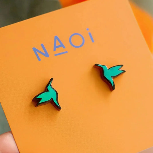 Naoi Hummingbird Stud Earrings-Breda's Gift Shop