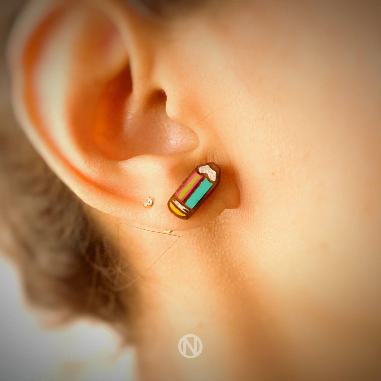 Naoi Pencil Stud Earrings-Breda's Gift Shop