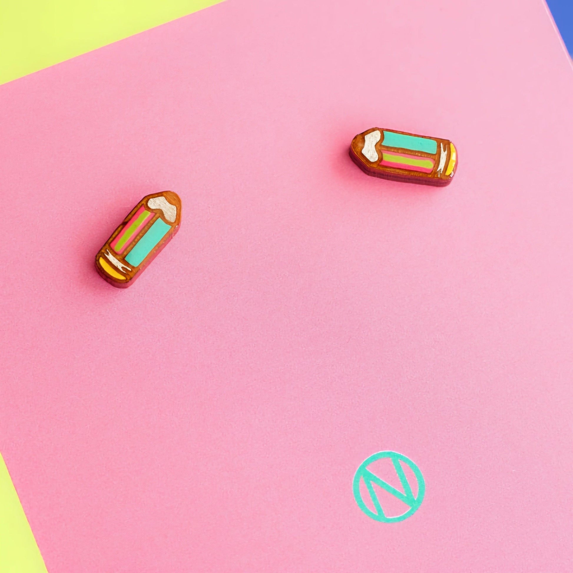 Naoi Pencil Stud Earrings-Breda's Gift Shop