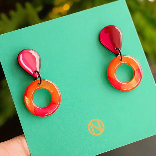 Naoi Ring Mini Statement Earrings-Breda's Gift Shop