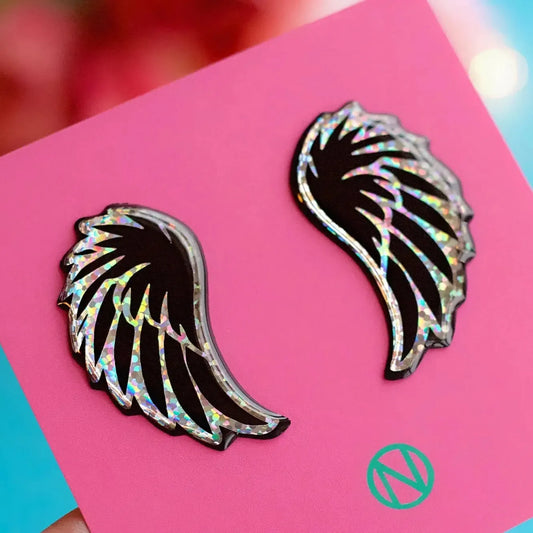 Naoi Wings Statement Earrings-Breda's Gift Shop