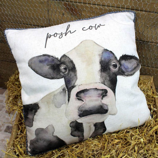 Posh Cow Cushion-Breda's Gift Shop