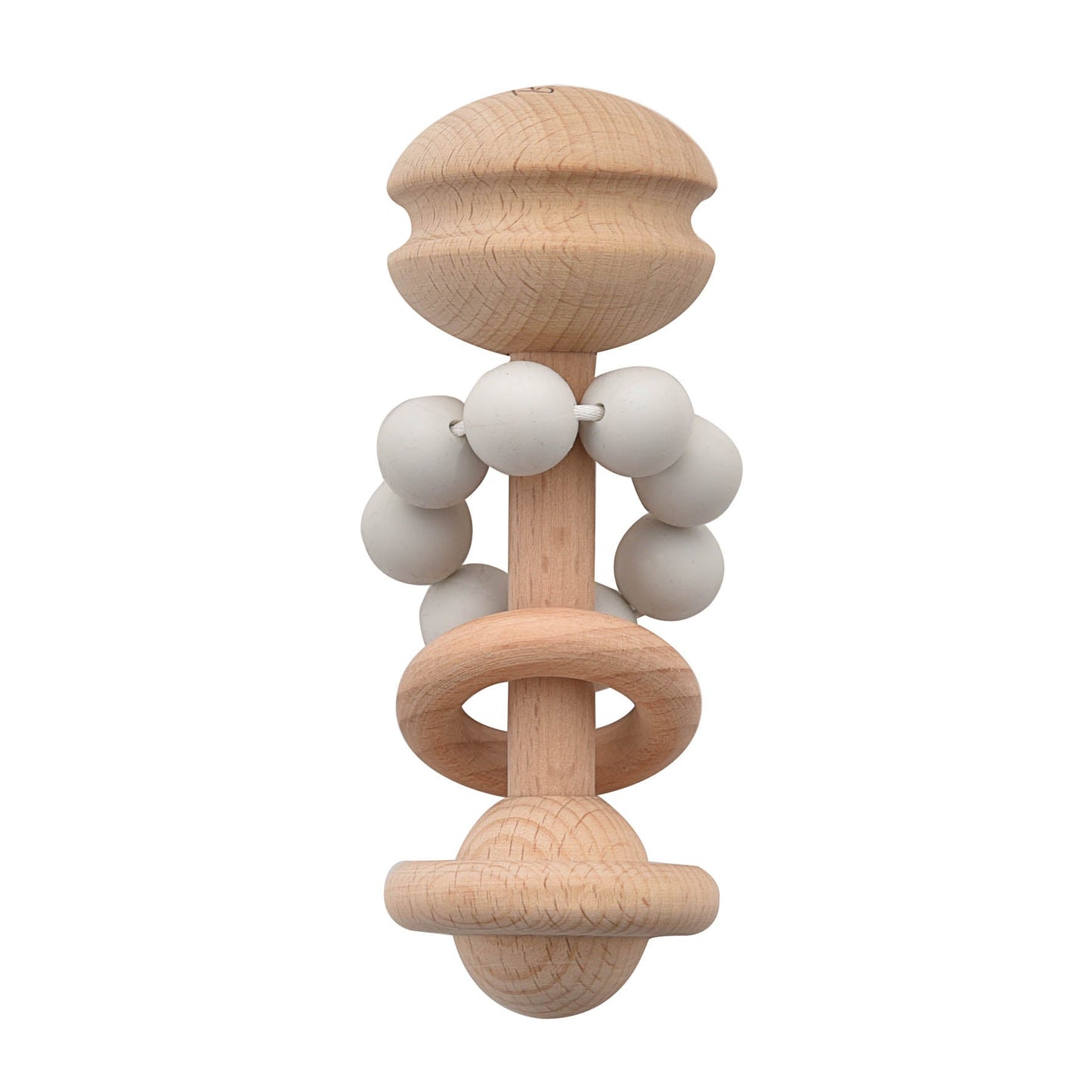 Silicone & Wood Rattle Teething Toy-Breda's Gift Shop