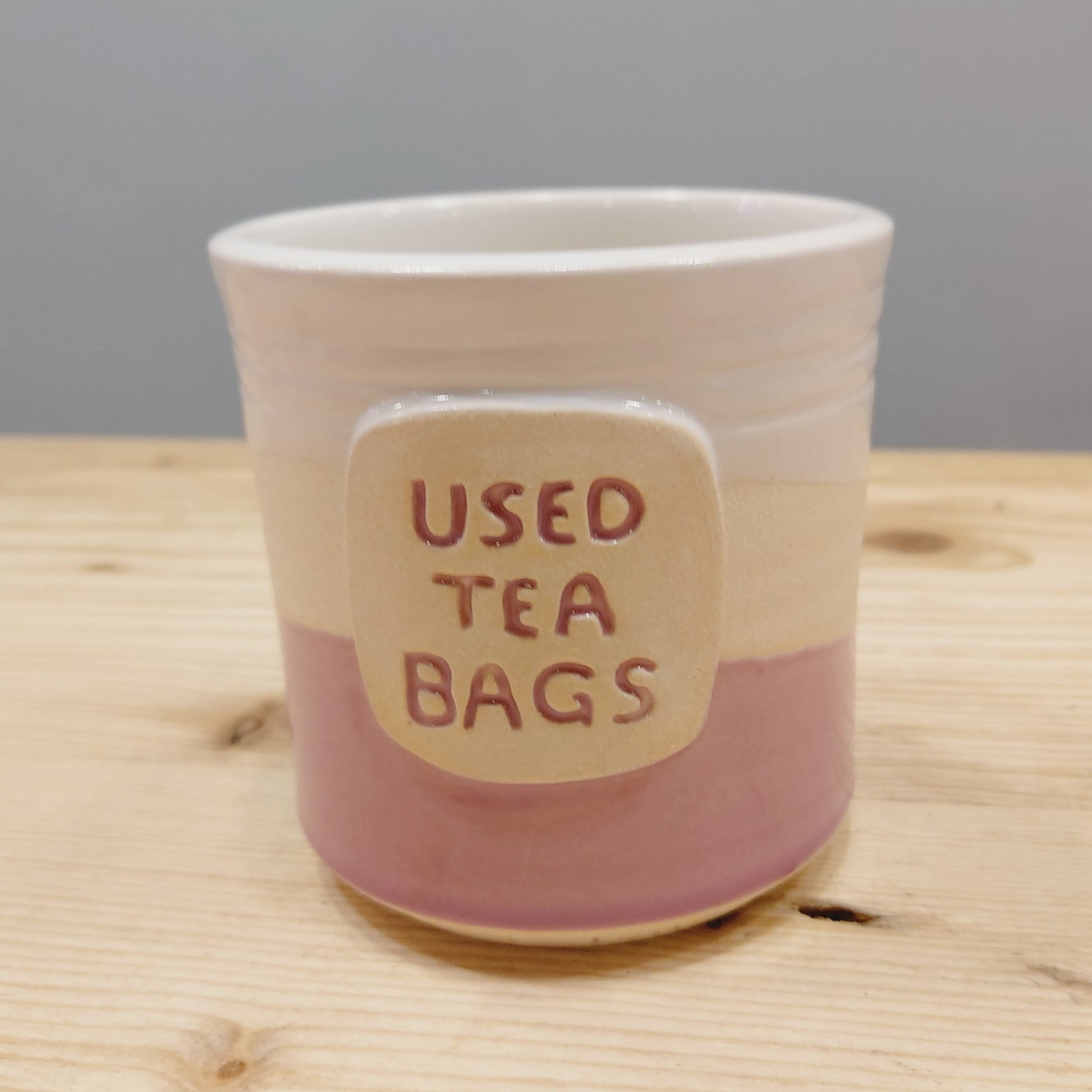 Woodford Pottery "Used Tea Bags" Container-Breda's Gift Shop