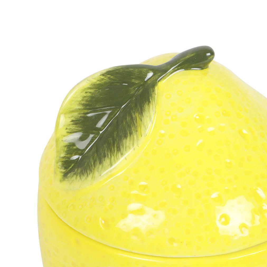 Yellow Lemon Oil Burner-Breda's Gift Shop
