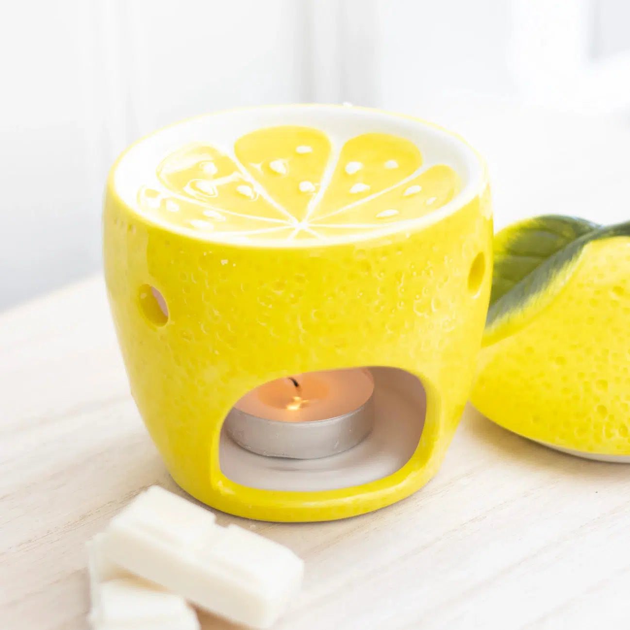 Yellow Lemon Oil Burner-Breda's Gift Shop