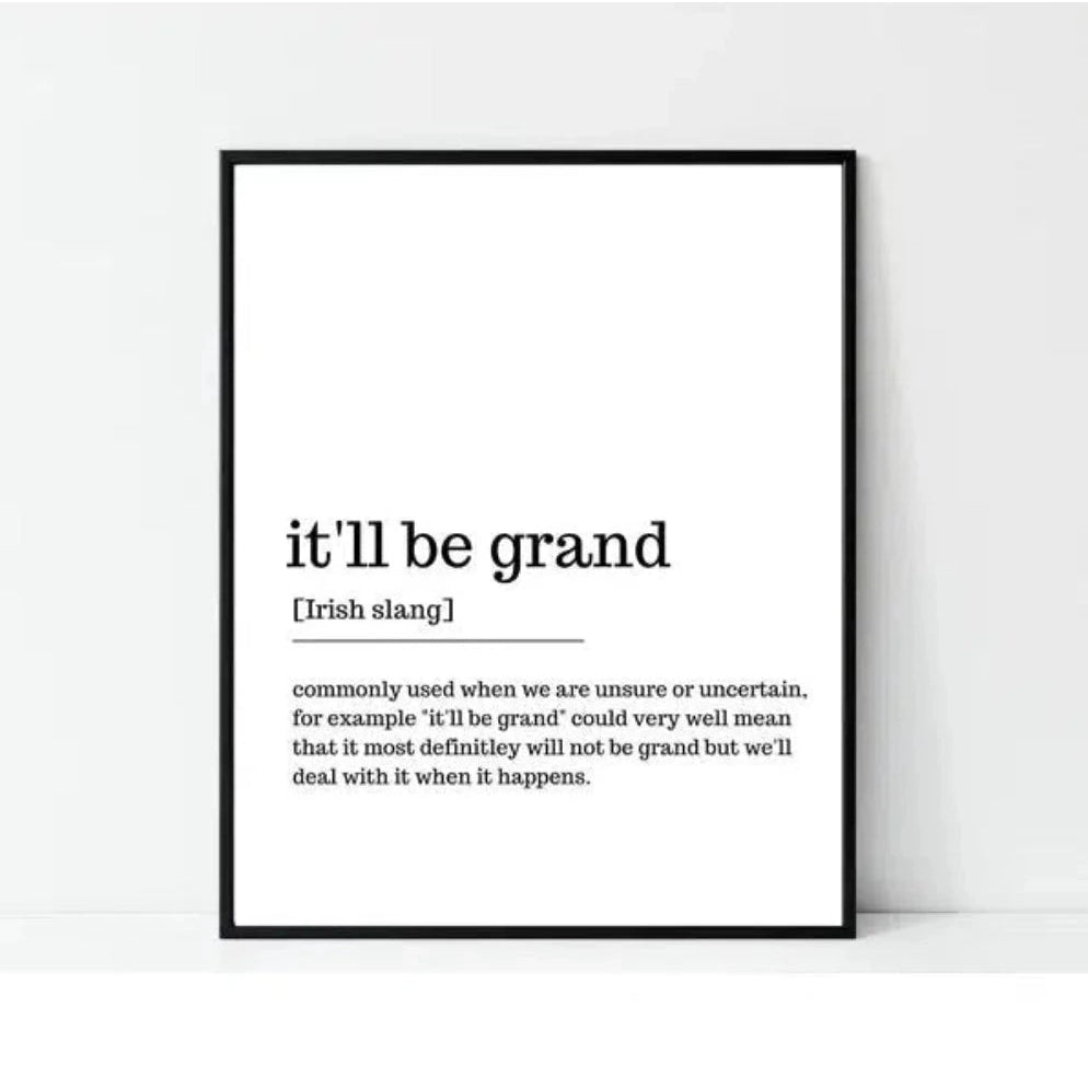 Art Print Craic Galore: It’ll Be Grand-Breda's Gift Shop