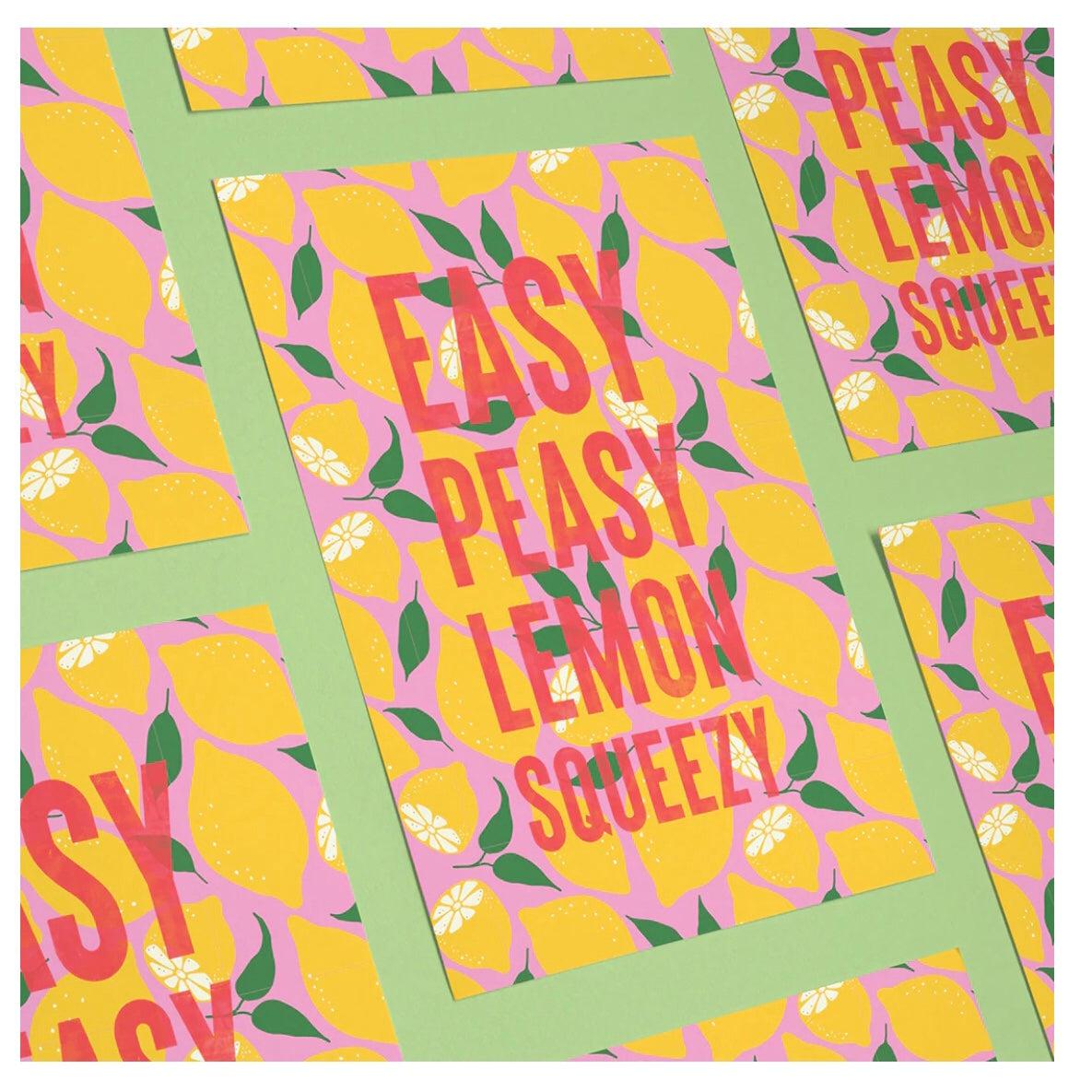 Art Print “Easy Peasy Lemon Squeezy-Breda's Gift Shop