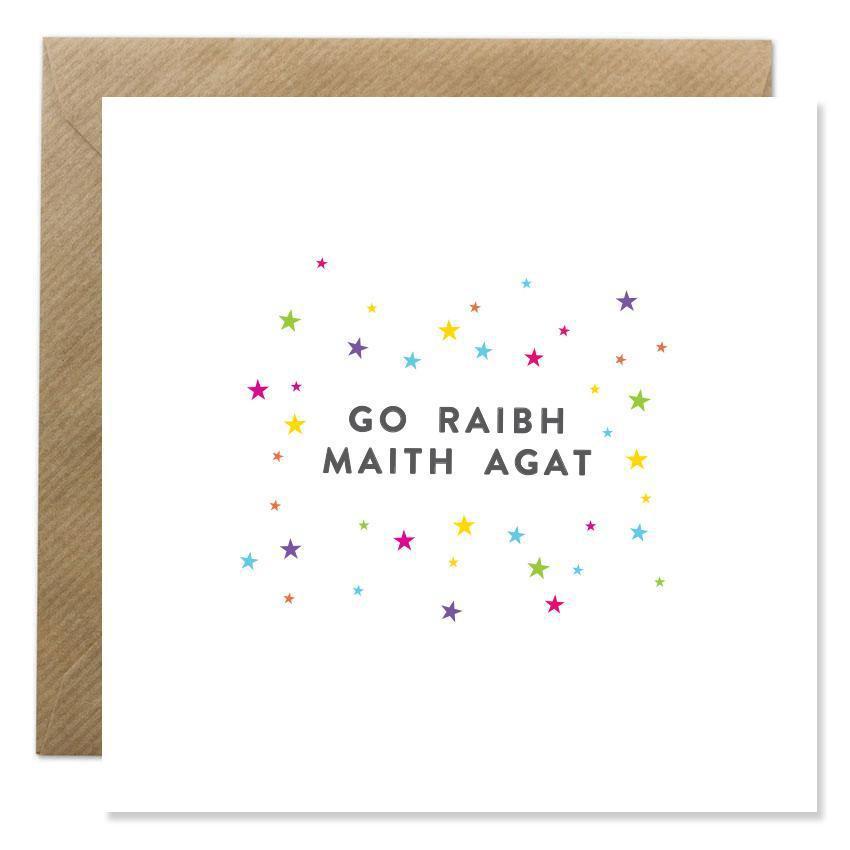 Bold Bunny "Go Raibh Maith Agat" Greeting Card-Breda's Gift Shop