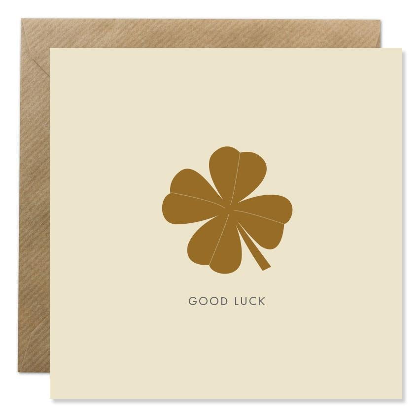 Bold Bunny "Good Luck" Greeting Card-Breda's Gift Shop