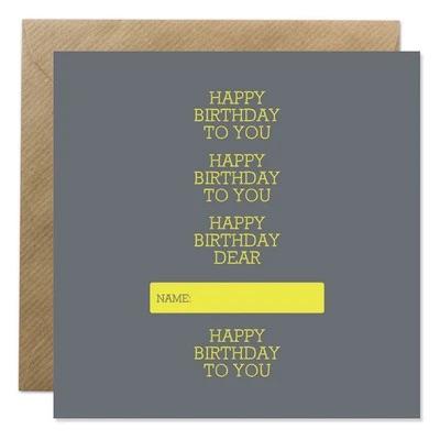 Bold Bunny "Happy Birthday" Greeting Card-Breda's Gift Shop