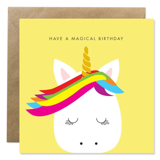 Bold Bunny “Magical Birthday” Greeting Card-Breda's Gift Shop