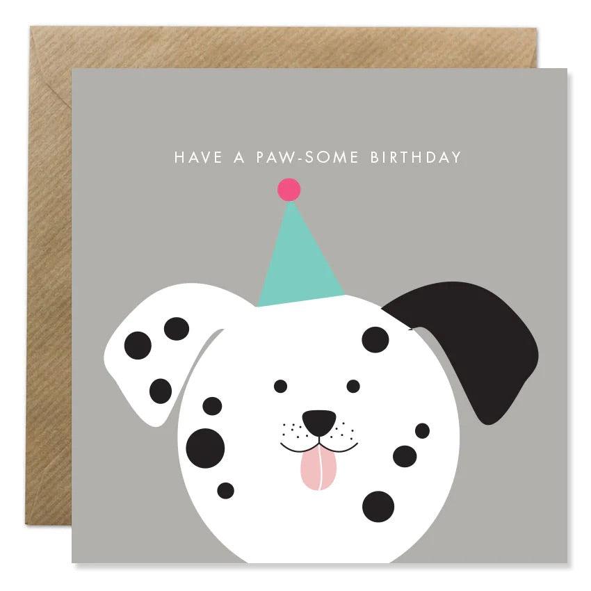 Bold Bunny “Paw-some Birthday” Greeting Card-Breda's Gift Shop