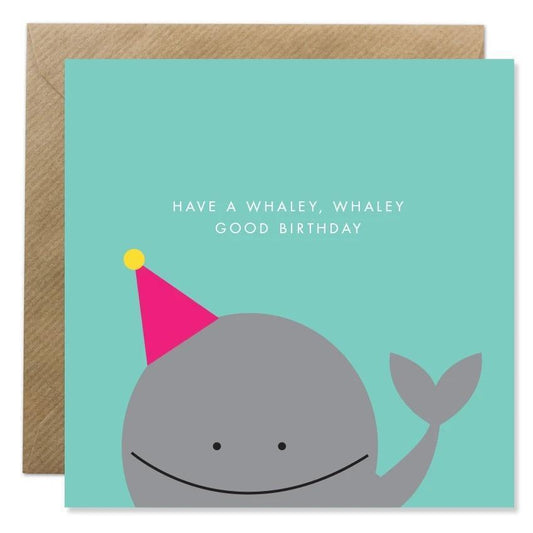 Bold Bunny “Whaley Good Birthday" Greeting Card-Breda's Gift Shop