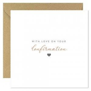 Bold Bunny “With Love On Your Confirmation “ Greeting Card-Breda's Gift Shop