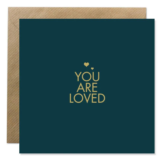 Bold Bunny “You Are Loved” Greeting Card-Breda's Gift Shop