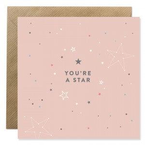 Bold Bunny ‘You’re A Star‘ Greeting Card-Breda's Gift Shop
